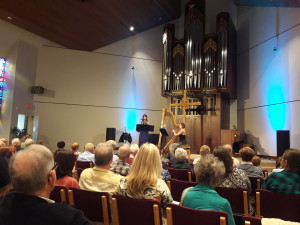 Apple Orange Pair performing in Coral Ridge's chapel